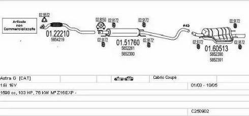 MTS C250902009305 - Impianto gas scarico autozon.pro
