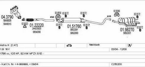 MTS C250200005321 - Impianto gas scarico autozon.pro