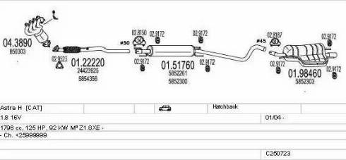 MTS C250723007823 - Impianto gas scarico autozon.pro