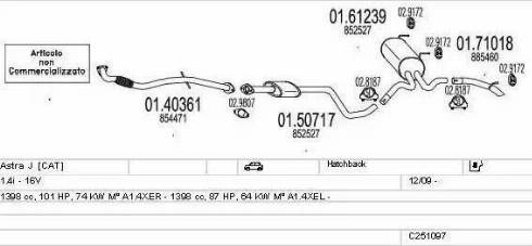 MTS C251097024645 - Impianto gas scarico autozon.pro