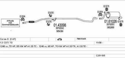MTS C251105025506 - Impianto gas scarico autozon.pro