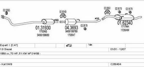 MTS C260404005539 - Impianto gas scarico autozon.pro