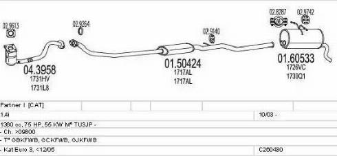 MTS C260430005563 - Impianto gas scarico autozon.pro