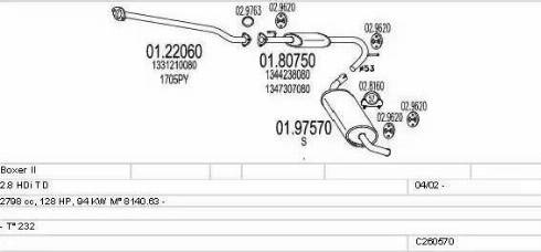 MTS C260570007753 - Impianto gas scarico autozon.pro