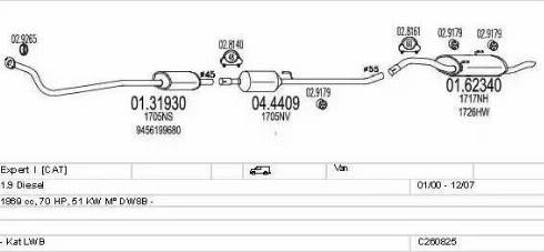 MTS C260825018524 - Impianto gas scarico autozon.pro