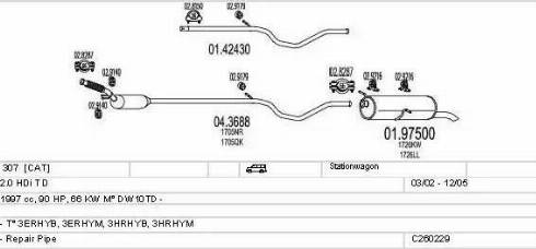 MTS C260229006128 - Impianto gas scarico autozon.pro