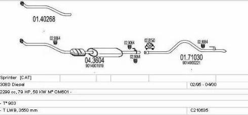 MTS C210635004396 - Impianto gas scarico autozon.pro