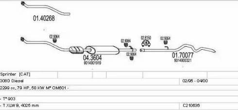 MTS C210636009204 - Impianto gas scarico autozon.pro