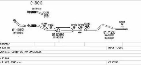 MTS C210293004429 - Impianto gas scarico autozon.pro