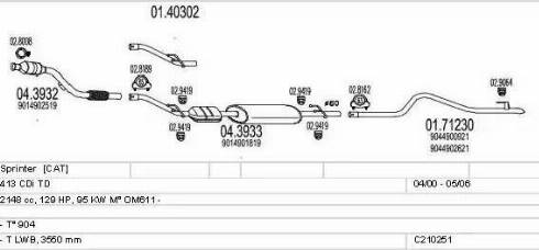 MTS C210251004370 - Impianto gas scarico autozon.pro