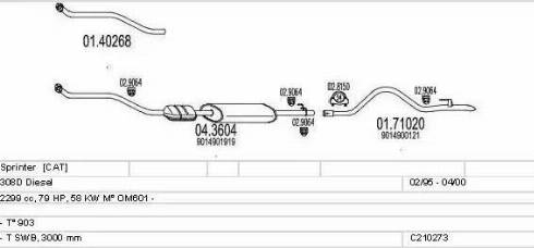 MTS C210273004395 - Impianto gas scarico autozon.pro