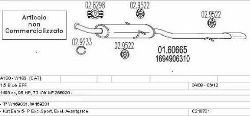 MTS C210701016303 - Impianto gas scarico autozon.pro