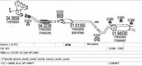 MTS C280807011891 - Impianto gas scarico autozon.pro