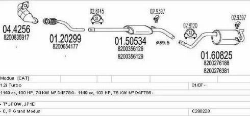 MTS C280223006789 - Impianto gas scarico autozon.pro