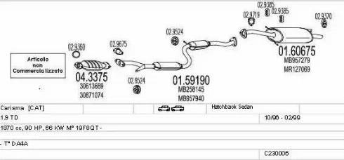 MTS C230006004639 - Impianto gas scarico autozon.pro