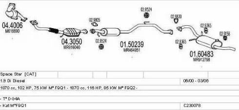 MTS C230078004725 - Impianto gas scarico autozon.pro