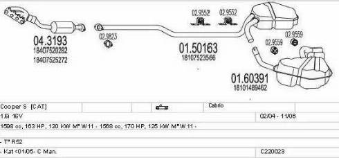 MTS C220023025142 - Impianto gas scarico autozon.pro