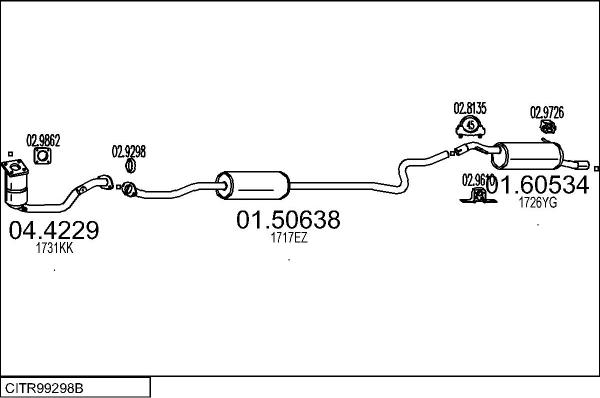 MTS CITR99298B017331 - Impianto gas scarico autozon.pro