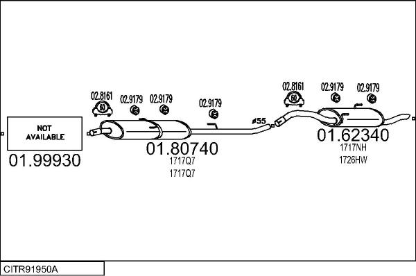 MTS CITR91950A015099 - Impianto gas scarico autozon.pro