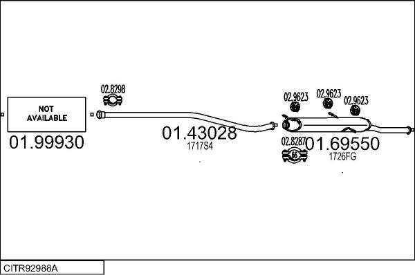 MTS CITR92988A013596 - Impianto gas scarico autozon.pro