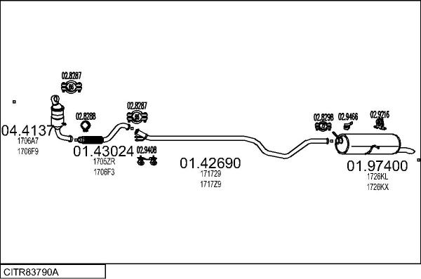 MTS CITR83790A018337 - Impianto gas scarico autozon.pro