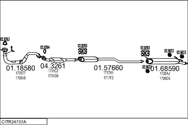 MTS CITR24757A056200 - Impianto gas scarico autozon.pro