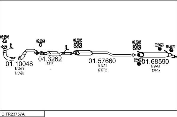 MTS CITR23757A056200 - Impianto gas scarico autozon.pro