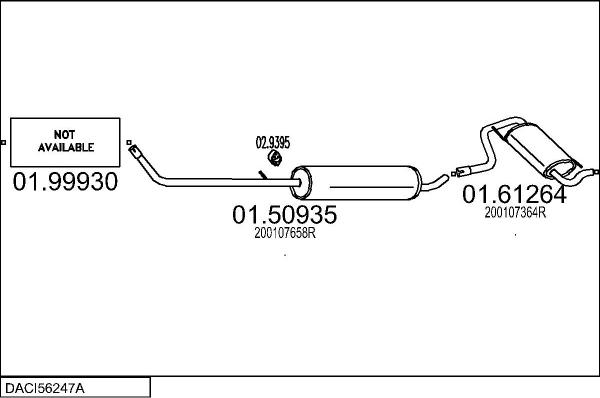 MTS DACI56247A117994 - Impianto gas scarico autozon.pro