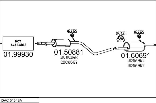 MTS DACI51648A124918 - Impianto gas scarico autozon.pro