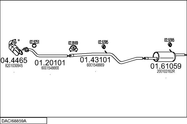 MTS DACI68859A024490 - Impianto gas scarico autozon.pro