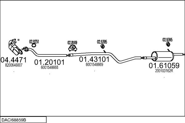 MTS DACI68859B024490 - Impianto gas scarico autozon.pro