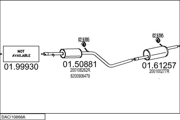 MTS DACI10868A011131 - Impianto gas scarico autozon.pro