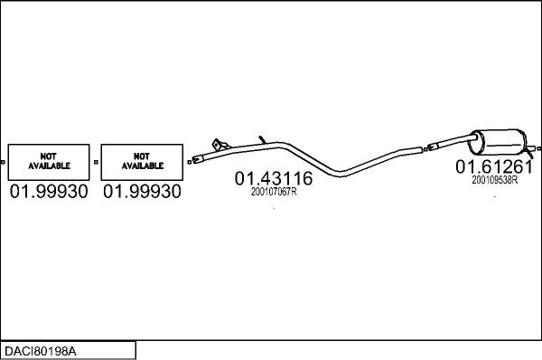 MTS DACI80198A126627 - Impianto gas scarico autozon.pro