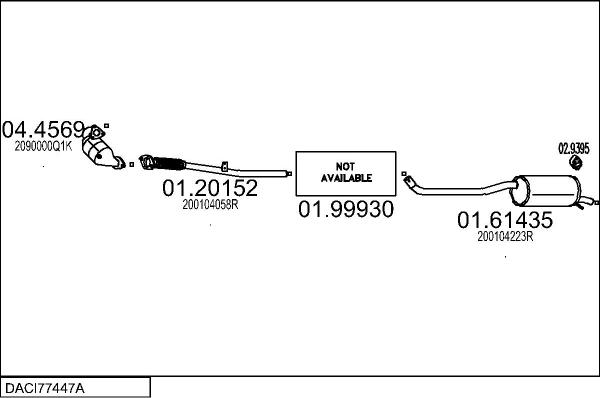 MTS DACI77447A059716 - Impianto gas scarico autozon.pro