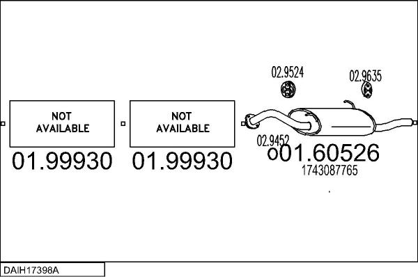 MTS DAIH17398A004408 - Impianto gas scarico autozon.pro