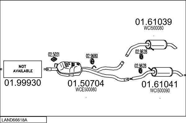 MTS LAND66618A000797 - Impianto gas scarico autozon.pro