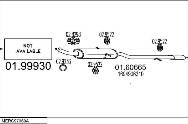 MTS MERC97069A031059 - Impianto gas scarico autozon.pro