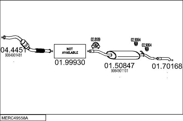 MTS MERC49558A059465 - Impianto gas scarico autozon.pro