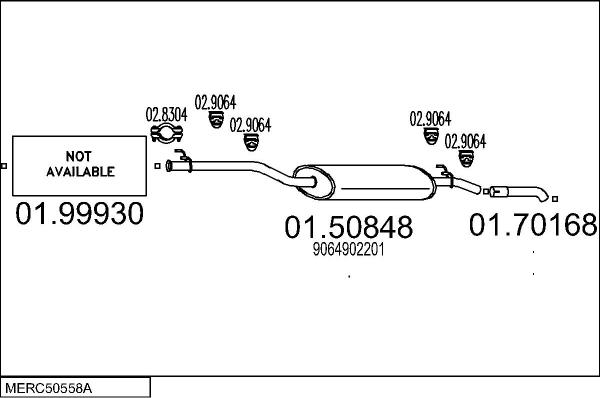 MTS MERC50558A059465 - Impianto gas scarico autozon.pro