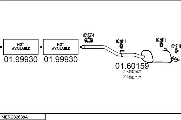 MTS MERC82688A018707 - Impianto gas scarico autozon.pro