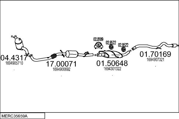 MTS MERC35659A018508 - Impianto gas scarico autozon.pro