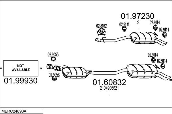 MTS MERC24890A004694 - Impianto gas scarico autozon.pro