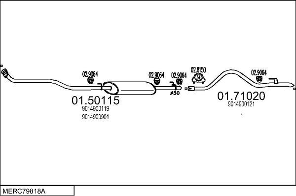 MTS MERC79818A008679 - Impianto gas scarico autozon.pro