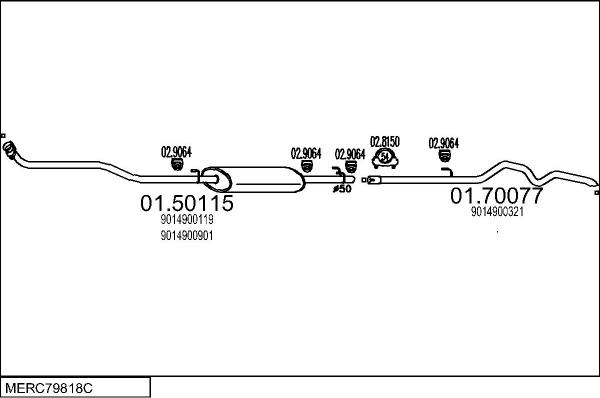 MTS MERC79818C008679 - Impianto gas scarico autozon.pro