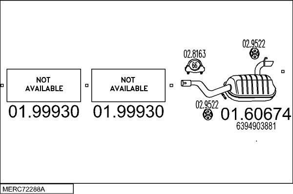 MTS MERC72288A028621 - Impianto gas scarico autozon.pro