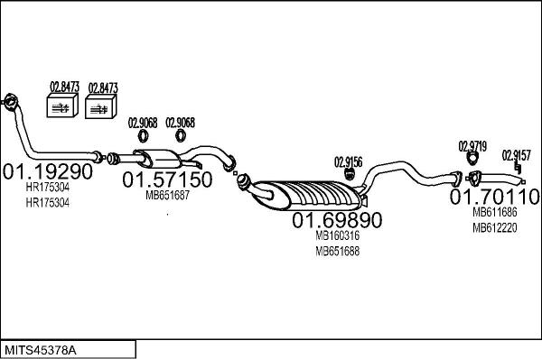 MTS MITS45378A024555 - Impianto gas scarico autozon.pro