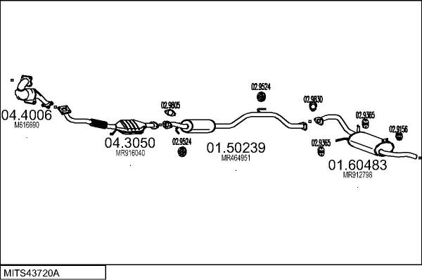 MTS MITS43720A015369 - Impianto gas scarico autozon.pro