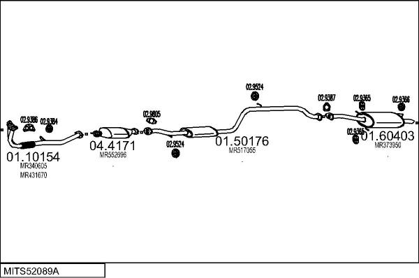 MTS MITS52089A015499 - Impianto gas scarico autozon.pro