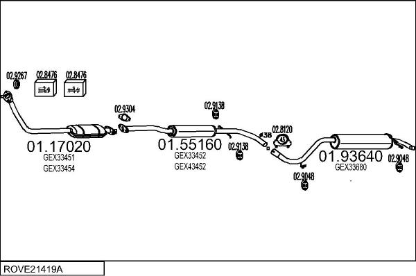 MTS ROVE21419A003241 - Impianto gas scarico autozon.pro