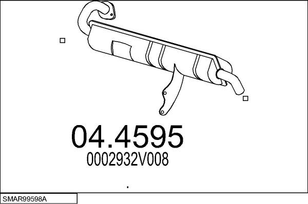 MTS SMAR99598A015670 - Impianto gas scarico autozon.pro